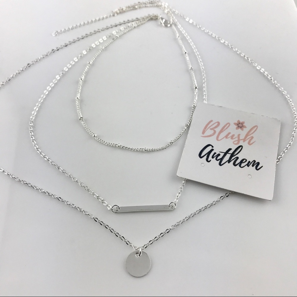 3 for $25⚡️3 layer bar sequin coin necklace - Picture 4 of 4